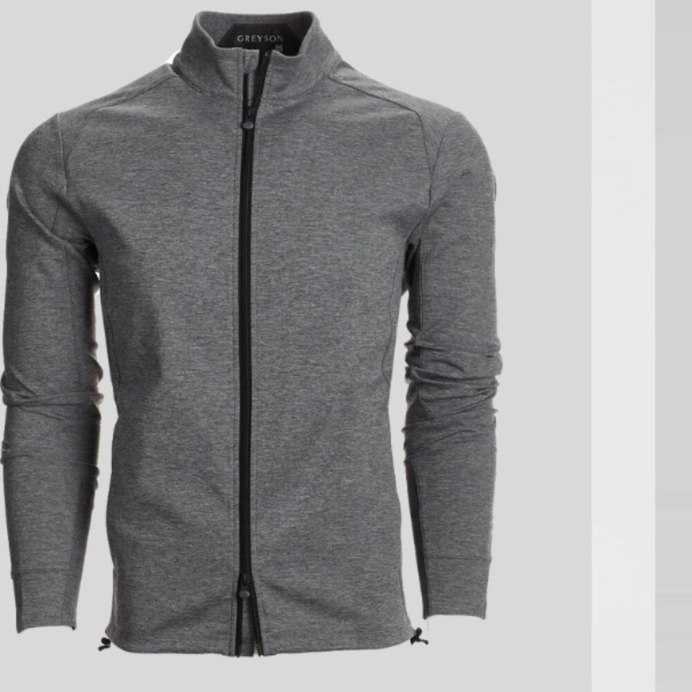 Greyson Sequoia Full Zip Performance Jacket Smoke Heather Gray S